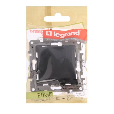The switch mechanism is 1 kl. JP Legrand "Etika Plus", auth.mplems, anthracite-2