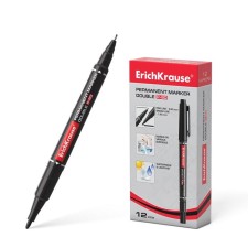 Marker Permanent Erichkrause Double P-80, bilateral, black