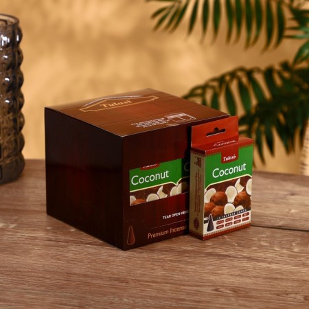 Incense "tulasi" 15 aromacons of coconut-1