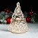 Napkin "Christmas tree with lace", 24.5 × 18 × 0.3 cm