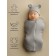 Lightning diaper with a fascion hat, height 56-68 cm, color gray color