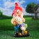 Garden figure "Dwarf with a rooster" 15x20x42 cm
