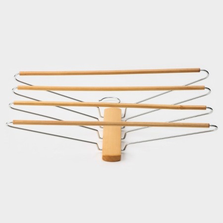 Shoulders - hangers Organizer for clothing multi -level LADOOM Bois, 41 × 38 cm, variety a, color light wood-6