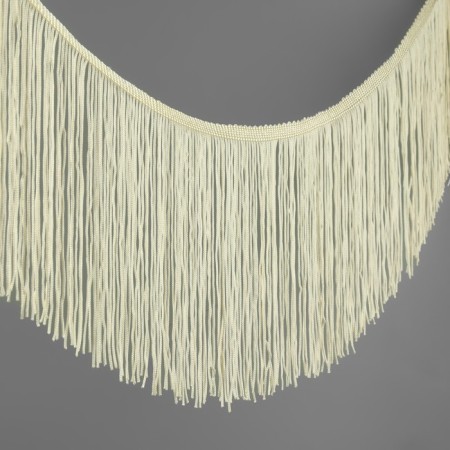 Decorative braid "Furrm", 15 cm, 5 ± 0.5 m, beige color