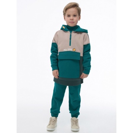 Hudy for the boy Pelican, height 110 cm, green color-12