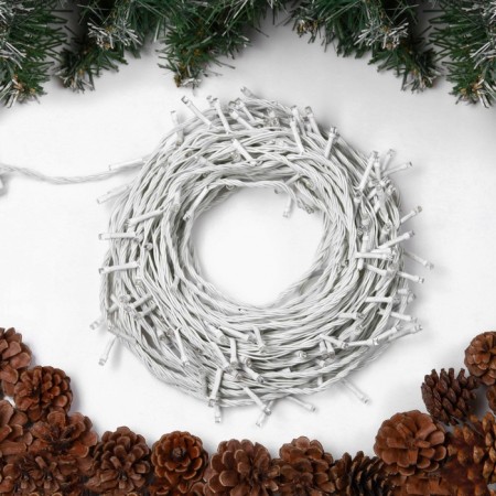 Garland “thread” 20 m, IP20, white thread, 200 LED, white glow, 8 modes, 220 V-1