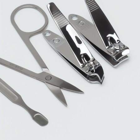 The manicure set “Paris”, 6 items, in a case, in a PVC - a package, Mix drawing-4