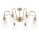 Lamp on the rod 8x60W E14, size 87x87x42.5 cm