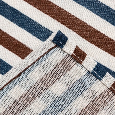 Baby Dolyana 145x145cm, strip color blue-brown, 100% p/e, matting, 200 g/m-7