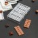 Form for chocolate and sweets “hearts with hearts”, 4 cells, 20 × 12 × 2.5 cm, cell 8.5 × 4.2 × 0.7 cm