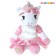 Soft toy "Unicorn in the dress", 21 cm