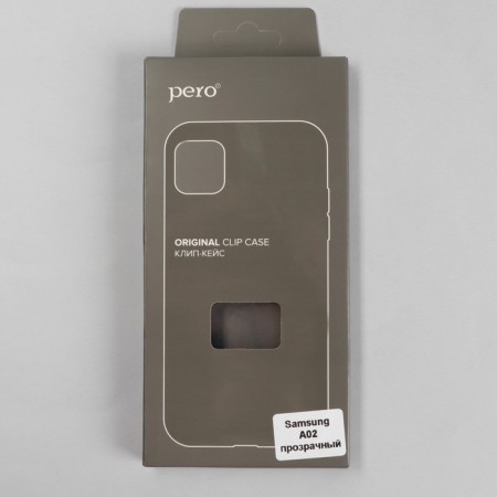 Pero cover for Samsung A02, silicone, transparent-3