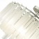 Suspended EVOLUCE lamp. Sle260113-05. Reggio. 5x40 watts, E14, 46x46x40 cm, silver color