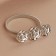Picking for curtains "Rose", 8.7 × 3.5 cm, 23.5 cm, silver color