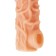 Kokos nozzle is realistic with additional stimulation, TPE, bodily, 15.6 cm, l