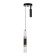 Tori lamp LED 5+10W 3000-6000K Black 10x10x30-180cm