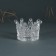 Glass of glass for 1 candle "Crown" transparent 5x7x7 cm