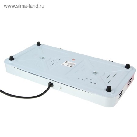 Electric tile Luazon LHP-005, 2 burners, 2000 watts, heater disk, white-5