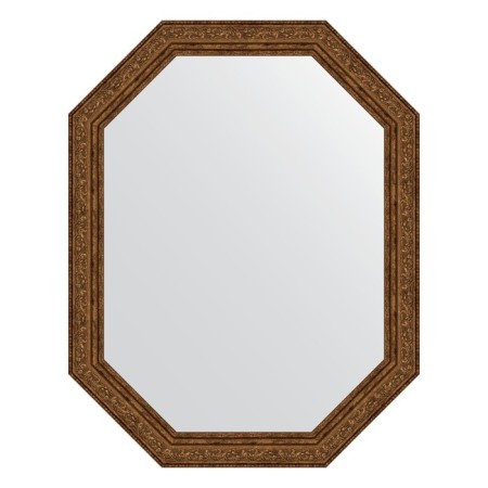 Mirror in the baguette frame, vignette aged bronze 56 mm, 55x70 cm