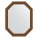 Mirror in the baguette frame, vignette aged bronze 56 mm, 55x70 cm