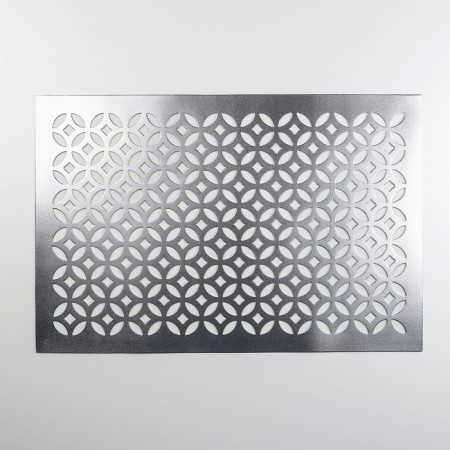 Serving napkin on the table "Faces", 45 × 30 cm, silver color-1