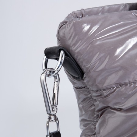 Luggage bag, external pocket, long belt, gray color-4