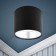 Lamp 1x12W GX53 9.6x9.6x8 cm, black/silver