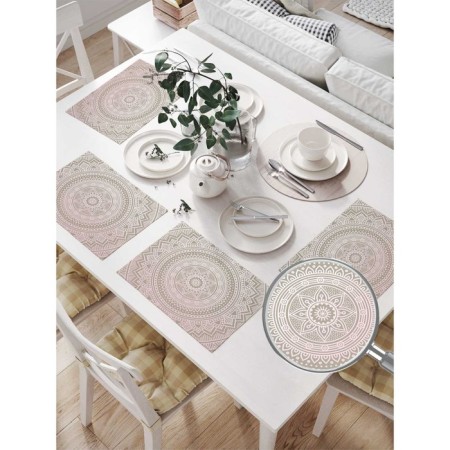 A set of napkins for setting the table "Plane of Fantasies", rectangular, size 32x46 cm, 4 pcs-1