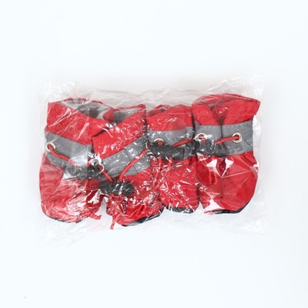 Dog boots "comfort" with weighting, set 4 pcs, size 3 (4, 5 x 3, 5 cm), red-4