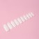 Tips for nail extension, 500 pcs, oval shape, in a bag, 10 sizes, milk color