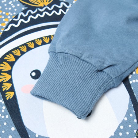 Pajamas for a boy, blue color, height 116 cm-2