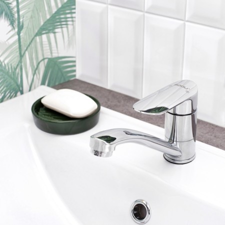BouOU B8274-14A kitchen mixer, pour 139 mm, single-leaf, 35 mm cartridge, brass, chrome 10285-2
