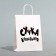 Gift package with jokes, crafted "painted", white, 32 x 24 x 10.5 cm