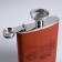 Gift set "Tank" 4V1: Flake 240 ml, funnel, 2 glasses, 17 x 18 cm, brown
