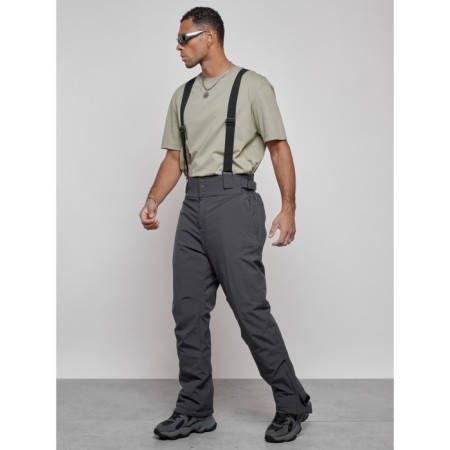 Semi-combinezone ski insulated male winter, size 50, dark gray color-19