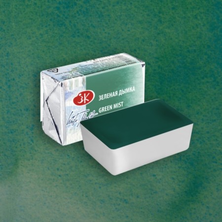 A watercolor art in a cuvette 2.5 ml, ZHK "White Nights", Green Dymka, 1911762