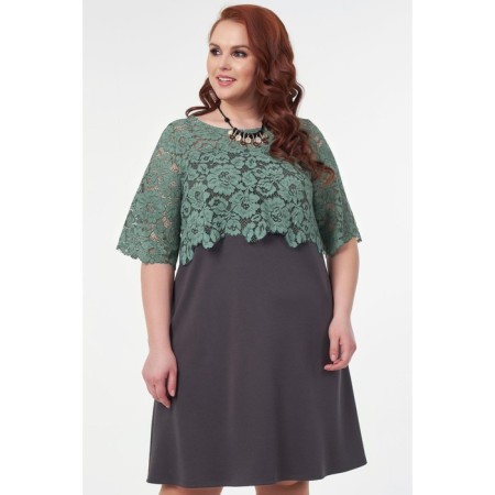 Women's dress, size 52, green color