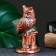 Figure "Filin on the pedestal" oxidized copper, 7.5x13x7.5cm