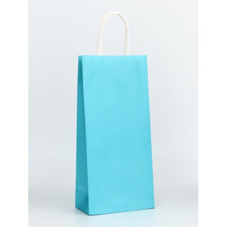 Craft package for a bottle, “azure”, 14 x 8 x 32 cm-3