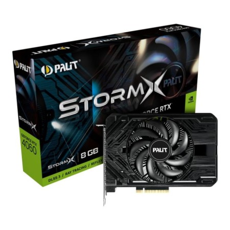 The Palit PCI-E 4.0 RTX4060 StormX NVIDIA GEFORCE RTX 4066 8GB 128BIT GDDR6 1830/170 106497-6
