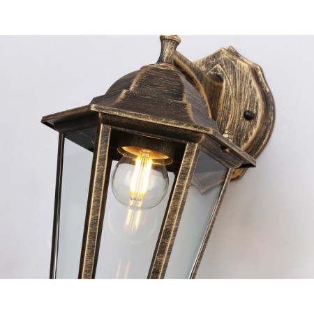 Street wall lamp Ambrella Garden St2019, E27, Color Gold, Black, Transparent-4