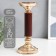 Summary Metal for 1 candle "Classic" under wood, gold 24.5x10x10 cm