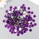 Decor for creativity plastic "Rhinestones. Dark violet" set 300 pcs d = 0.8 cm