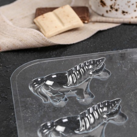 Form for chocolate and sweets "Choko-Sable", the color is transparent-4
