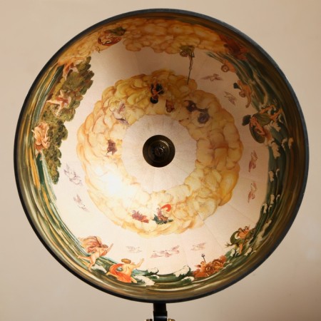 Globe bar decorative "Wanderer map" 56.5x56.5x91.5 cm-13