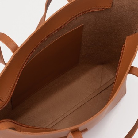 Zipper bag with lightning, terracotta color-3
