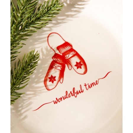 New Year's plate SL Home "Great Time", d = 23 cm, dining, porcelain-7