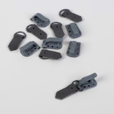 The hooks are sewing, metal, for outerwear, 5 × 1.5 cm, 6 pcs, color gray color