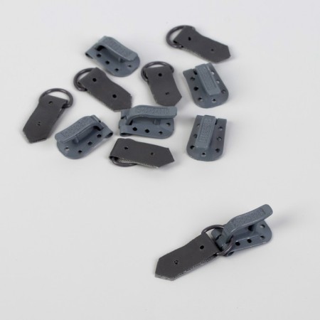 The hooks are sewing, metal, for outerwear, 5 × 1.5 cm, 6 pcs, color gray color