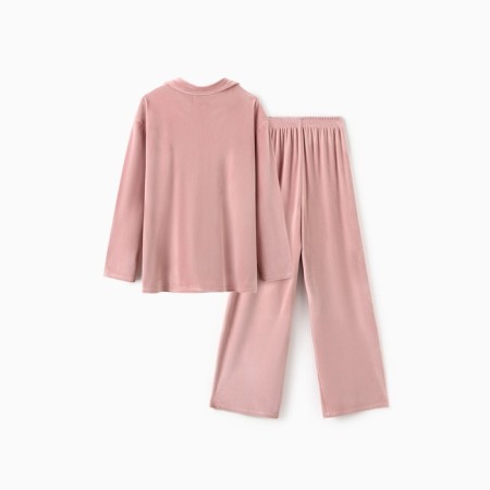 Костюм женский (рубашка и брюки) KAFTAN Plushy р. 40-42, розовый-11